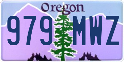 OR license plate 979MWZ