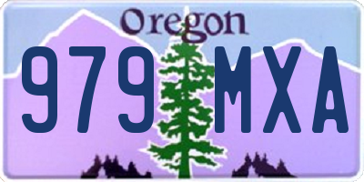 OR license plate 979MXA