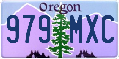 OR license plate 979MXC