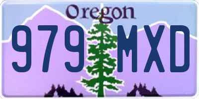 OR license plate 979MXD