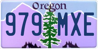 OR license plate 979MXE