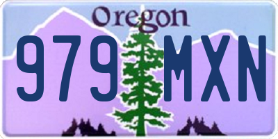 OR license plate 979MXN