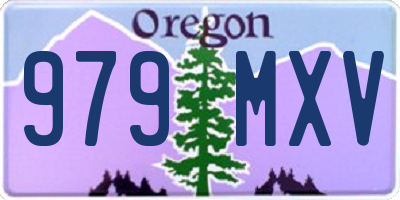 OR license plate 979MXV