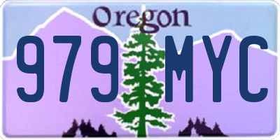 OR license plate 979MYC