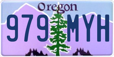 OR license plate 979MYH