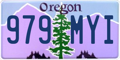 OR license plate 979MYI