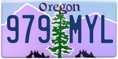 OR license plate 979MYL