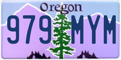 OR license plate 979MYM