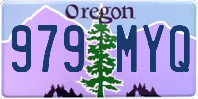 OR license plate 979MYQ
