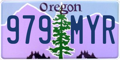 OR license plate 979MYR