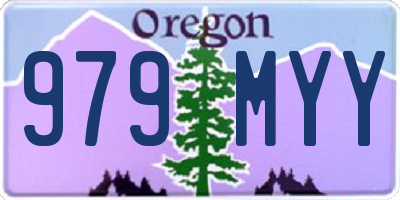 OR license plate 979MYY