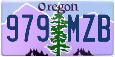 OR license plate 979MZB