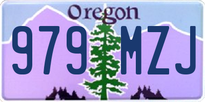 OR license plate 979MZJ
