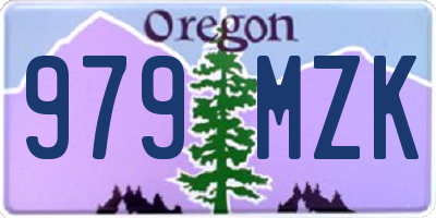 OR license plate 979MZK