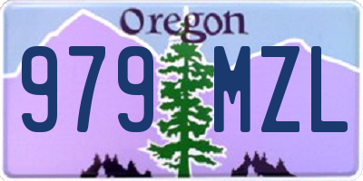 OR license plate 979MZL