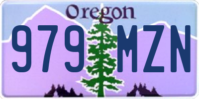 OR license plate 979MZN