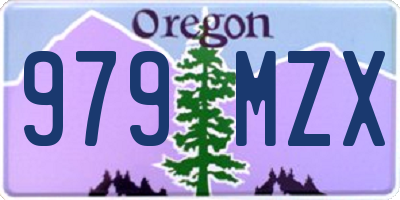 OR license plate 979MZX