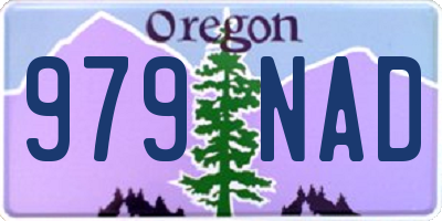 OR license plate 979NAD