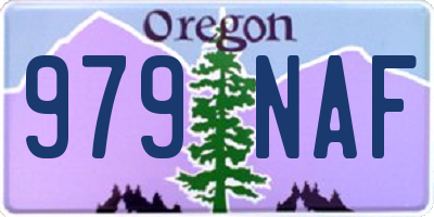 OR license plate 979NAF