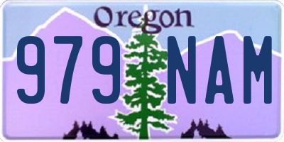 OR license plate 979NAM