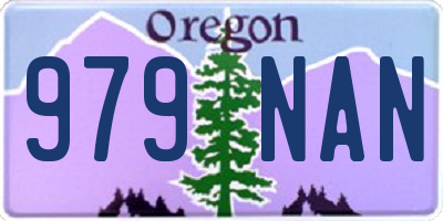 OR license plate 979NAN