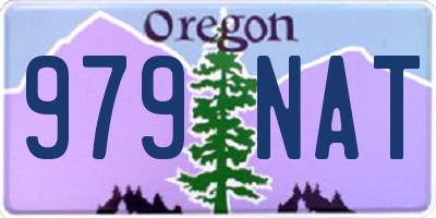 OR license plate 979NAT