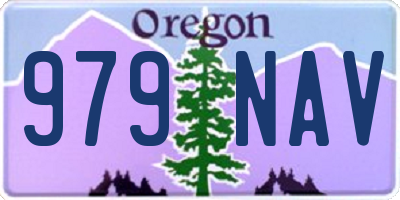 OR license plate 979NAV