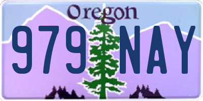 OR license plate 979NAY