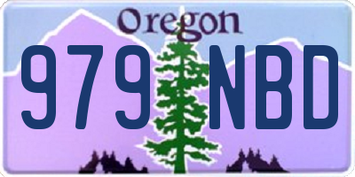 OR license plate 979NBD