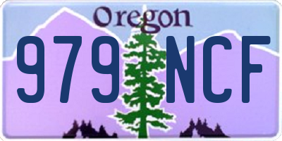 OR license plate 979NCF