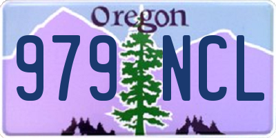 OR license plate 979NCL