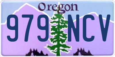 OR license plate 979NCV