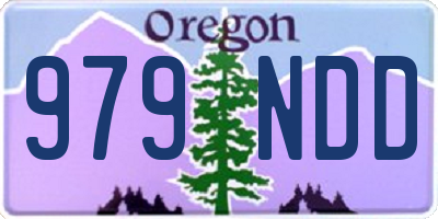 OR license plate 979NDD