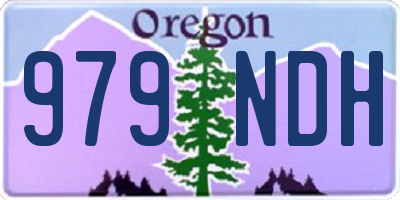 OR license plate 979NDH