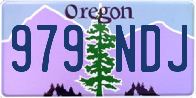 OR license plate 979NDJ