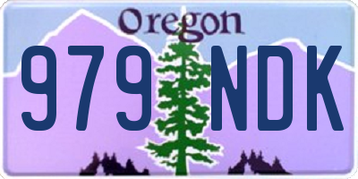 OR license plate 979NDK
