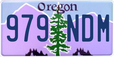 OR license plate 979NDM