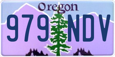 OR license plate 979NDV