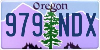 OR license plate 979NDX