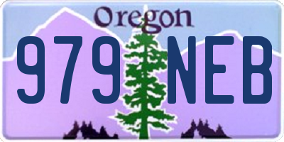 OR license plate 979NEB