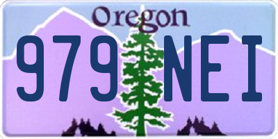 OR license plate 979NEI