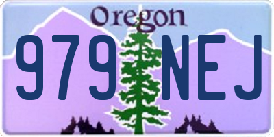 OR license plate 979NEJ