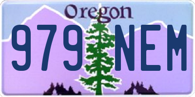 OR license plate 979NEM