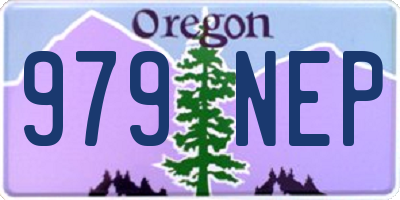 OR license plate 979NEP