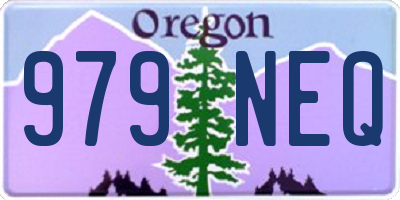 OR license plate 979NEQ
