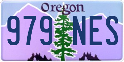 OR license plate 979NES