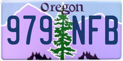 OR license plate 979NFB