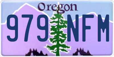 OR license plate 979NFM