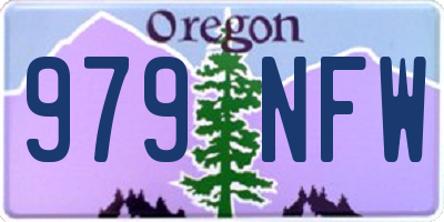 OR license plate 979NFW