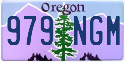 OR license plate 979NGM
